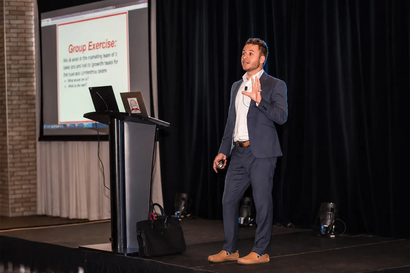 Tarek Mohajer reviewing a marketing and customer acquisition plan